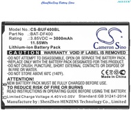 3000mAh Barcode Scanner Battery BAT-DF400, BAT-EF400 for Bluebird EF400