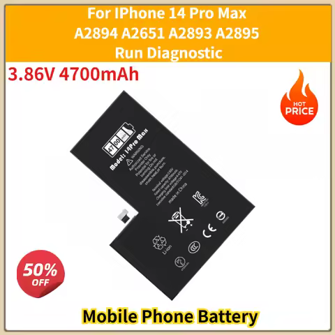 For IPhone 14 Pro Max A2894 A2651 A2893 A2895 Run Diagnostic Mobile Phone High Quality 3.86V 4700mAh