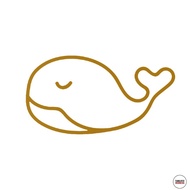 Aesthetic Whale Sticker Waterproof Sticker/