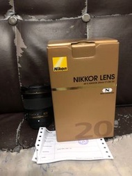 超平 新淨靚仔 全套有盒行貨 Nikon 20 20mm F1.8 G