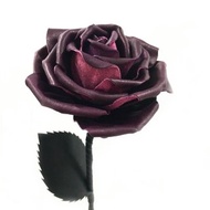 深紫色皮革薔薇玫瑰【花】