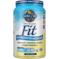 Garden of Life Raw Organic Fit Vanilla Flavor Vegan Protein Powder – 28g Plant Based Powder for Weig