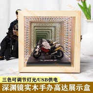 Figure Gundam Storage Display Abyss Mirror Three-Dimensional Melaleuca Effect Lighting Creative DIY 