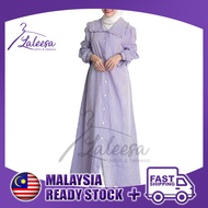 LALEESA DRESS QASEEMA LD259297  Checkered Button Dress Muslimah Dress Women Plus Size Baju Raya 2024
