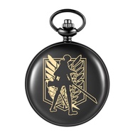 【Anime Peripheral】Manzhikong Anime Peripheral Pocket Watch Two-Dimensional Clock Lewell Attack on Titan Necklace Watch Q