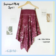 Square Syari Motif 130x130 Cm Voal Miracle Lasercut III