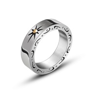 Simple Men 316L Stainless Steel Band Rings Male Sun Band Ring Jewelry
