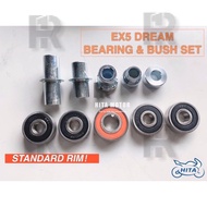 EX5 DREAM W100 COLLAR BUSH AND BEARING SETS STD SPORT RIM