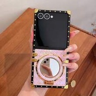 1pc Popular Cute Mirror Foldable Phone Case, Fashionable Phone Cover, Premium Feel, Suitable As Birt