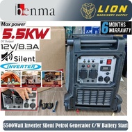 BENMA/LUTIAN 5500Watt/5.5KW Inverter Silent Petrol Generator with Battery Start - 6 Months Warranty 