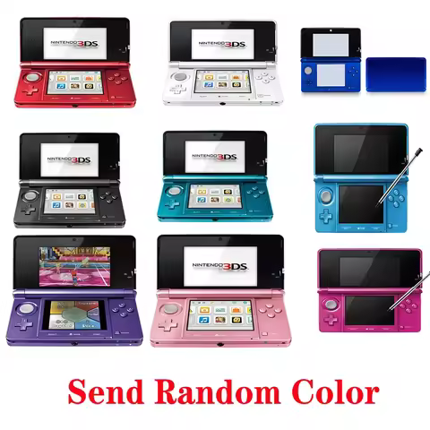 Original 3DS Handheld Game 3.5 inch Touch Screen LCD displays Cross Keypad System Console Bundle Cha