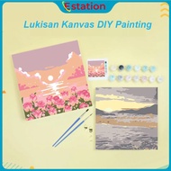 Estation - Canvas Painting 20*20CM DIY Digital Painting Kit With Canvas