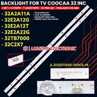 COOCAA 32 INCH TV BACKLIGHT 32A2A11A 32E2A12G 32E2A22G 32E2A12T 32TB7000 32C2X7 JL.D32071330-001CS-M
