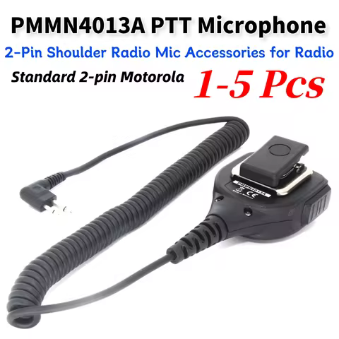 1-5pcs PMMN4013A Remote Speaker Microphone Weatherproof 2-Way Radio Shoulder Walkie Talkie Parts Acc