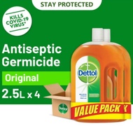 Dettol Antiseptic Germicide Liquid 4 x 2.5L (CTN)