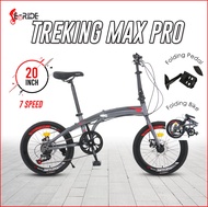 TREKING MAX PRO 20" (406) 7 Speed Folding Bike / Saiz 20" Basikal Lipat