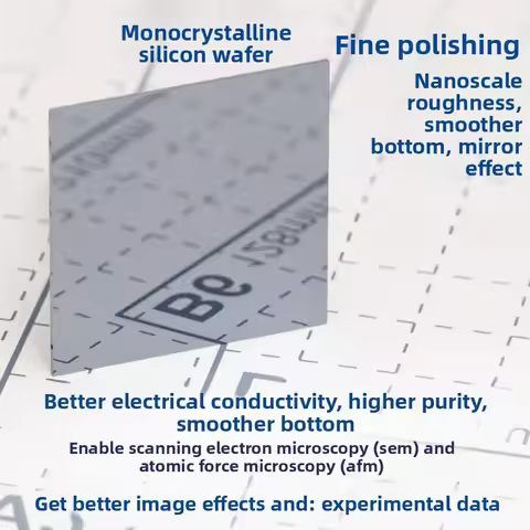 Silicon wafer SEM AFM XRD XPS PFM UPS high-purity monocrystalline silicon wafer Raman scanning elect