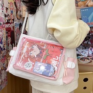 Ita Bag Women's Transparent Korean Japanese Style Sling Bag for School,/, College