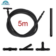 OPENMALL 5M Car Wiper Blade Pipe Windshield Wiper Tube with 30Pcs T/Y/I Type Splitter Windshield Was