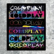 Coldplay band poster display decoration