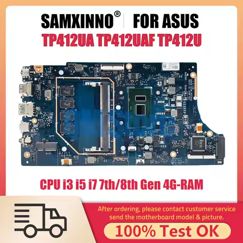 TP412UA Notebook Mainboard For ASUS Vivobook Flip 14 TP412UAF TP412U Laptop Motherboard CPU i3 i5 i7
