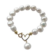 巴洛克珍珠心型扣飾設計款手鍊