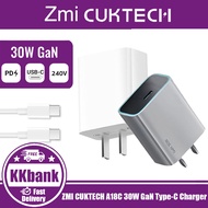 ZMI CUKTECH A18C 30W MAX Type-C Charger GaN Fast Charger Head PD Universal Type-C Charger