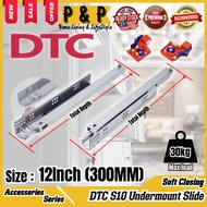 DTC Undermount Slide Soft Close Full Extension Drawer Runner 12" - 24"