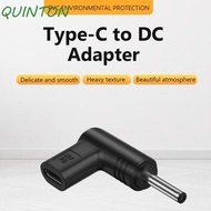 QUINTON PD Cable Adapter Elbow Stable Power Supply Tablet Type-C Female to DC Male Inducing Adapter 