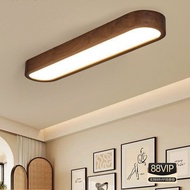 Black Walnut Foyer Ceiling Light Entrance Aisle Light Chinese Balcony Entrance Long Strip Simple Mod