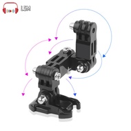 LSM For GoPro hero6/5/4 Motorcycle Helmet Chin Bracket Turntable Button Mount Action Cam Accessories