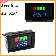 [TWILIGHT] LED Digital Voltmeter Battery Fuel Gauge Suitable For Marine Motorcycle 12V-72V