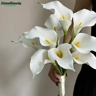 High-quality EVA  Artificial Touch Calla Lily Boquet Flower for Wedding Bride Home Wedding Flower De