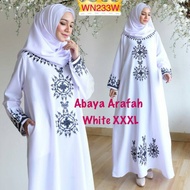 Wn233 ABAYA ARAFAH WHITE JUMBO