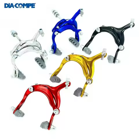DIA-COMPE Bicycle Aluminum Alloy Caliper Brake 61-79mm Dual Pivot Caliper Brake Retro Bicycle City R
