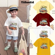 [A49] TITIHON - short sleeve Children's T-shirt with Piglet Print In Soft Cotton | Very Beautiful Pr