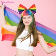AmongSpring Bowknot Rainbow  Pride Head Bopper For Women, Pride Day Rainbow Hair Accessories good go