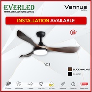 [Installation Available] ALPHA VC2 52" DC Ceiling Fan (with 25W Tri-Color LED and Remote)