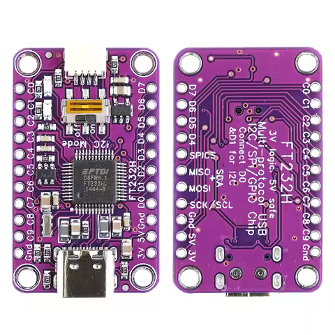FT232H Multifunction Module USB 2.0 High-Speed 480Mb/s USB to JTAG UART FIFO SPI I2C Modules