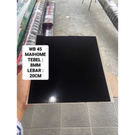 Plafon PVC hitam polos glossy Maihome White based 45