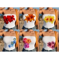 Flower Designed Tube Tops For Women
