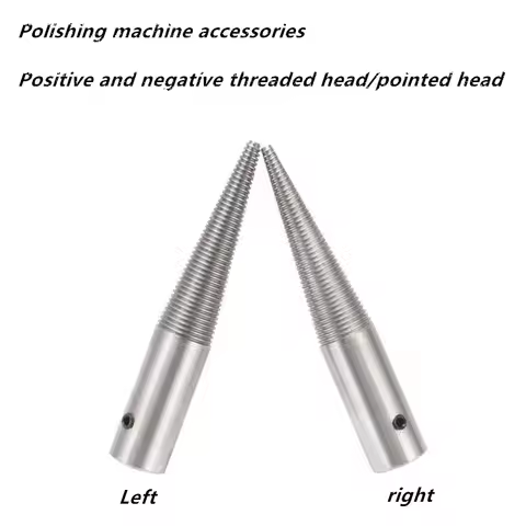 A Pair Taper Spindle Left & Right Installed on 12.7mm Shaft for Buffing Polishing Wheels Bench Grind