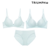 Special Set 3Triumph เสื้อชั้นในรูปแบบไม่มีโครง และ กางเกงชั้นใน รุ่น Sheer Breeze HU01+HU+Hopster ส