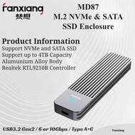 Fanxiang M.2 SSD Enclosure Aluminum Alloy NVMe and SATA - MD-87
