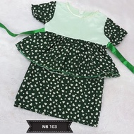 Peplum newborn baju kurung baby