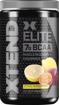 XTEND Elite BCAA Powder Island Punch Fusion | Sugar Free Post Workout Muscle Recovery Drink with Ami