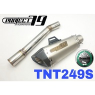Project79 Exhaust Benelli TnT 249S Ekzos Slip on Tabung Muffler Stainless Steel Project 79 TNT249 TN