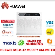 💥 Ready Stock Huawei B593s-22 Modify bypass hotspot modem B310 B315 B593 B618 B525 Used 80% new