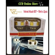 Vanzo 657 Velvet Musk Miniature Air Refresher - 16ml x 2pcs