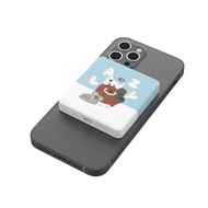銀戰士電池 - Vinnic x Smile Studio Magnetic Wireless Powerbank 4,000mAh MS4 -Lazy